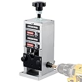 CREWORKS Manual Wire Stripper Machine, 0.06"-1" Wire Stripping Machine, Wire Stripping Tool for 1.5-25mm Scrap Wire, Drill Powered Cable Stripper for DIY Cable, Copper Wire Stripper for Leftover Cable