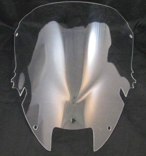 MotoGroup Clear WINDSCREEN Compatible with Honda 1997 Through 2005 VTR 1000 F VTR1000 VTR1000F 97-05