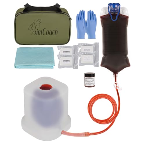 Image of SimCoach Transparent Wound Packing Trainer Kit, Silicone Training Model for Education Demonstration Only, 0.22in