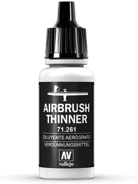 Vallejo Diluent Aérographe Incolore 18 ml - Idéal pour diluer peintures acryliques - Compatible avec aérographes - Série - 2