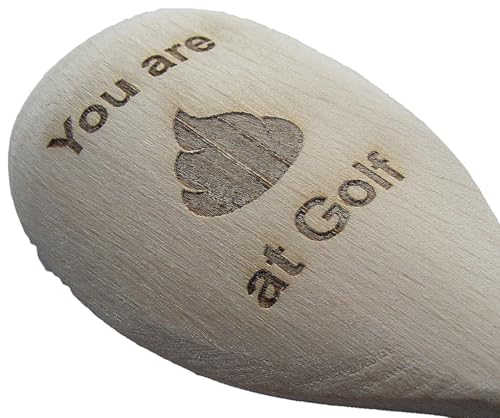 Fastgame - Nueva cuchara de madera de cocina grabada con broma para perdedores de golf para regalo, Reino Unido.