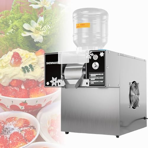 High Capacity Snowflake Ice Maker Machine, Automatic Korean Shaved Ice Maker, Adjustable Speed, 180kg/Day for Cafes, Bingsu, and Milk Tea Shops.
