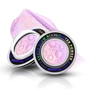 Chameleon Face Highlighter Palette, Multichrome Glitter Shimmer Highlighter Makeup, Holographic Sparkle Color Shifting Inner Corner Eye Highlighter Illuminator, Silky Creamy Mineral Eyeshadow1