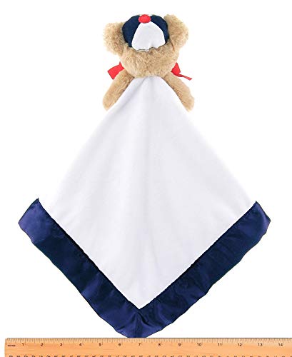 Bearington Baby Lil' Slugger Snuggler, Baseball Plush Teddy Bear Stuffed Animal Security Blanket, Lovey 15" #TOP3