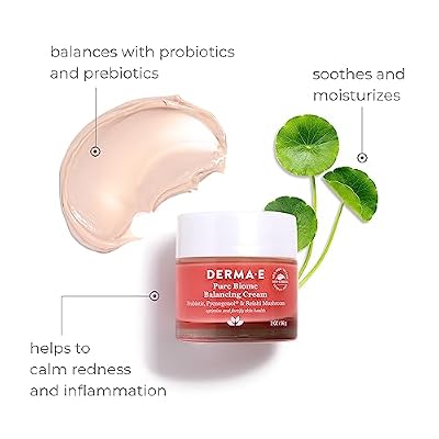 Derma E Pure Biome Balancing Cream, 2 OZ