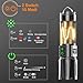 Relybo Taschenlampe Led Aufladbar, Led Taschenlampe Extrem Hell 1000000 Lumen, Taktische Taschenlampe Batteriebetrieben, 2 Schalter, 10 Modus, LCD-Bildschirm, mit stroboskop, für Notfälle Camping