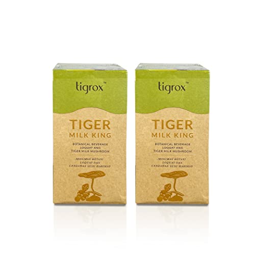 WELLOUS Tigrox Tiger Milk King Loquat Botanical Beverage for Cough Soothe Throat 20 Sachets/Box (Pack of 2)