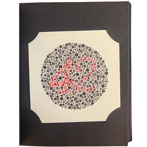 Image of Ishihara Test Chart Books for Color Deficiency 38 Plates with User Manual and One Eye Occluder