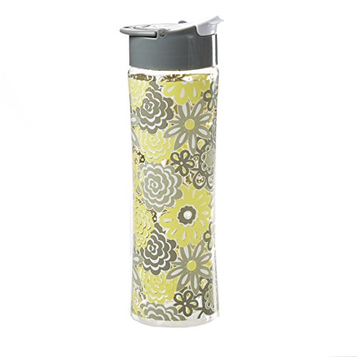 Fit & Fresh Reusable Water Bottle for Women, made of BPA-Free Tritan Plastic with Leakproof Flip-up Cap and Carry Handle