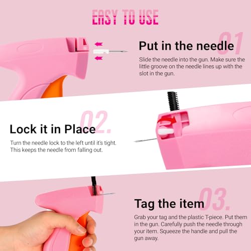Image of Stitch Gun for Clothes - Stitchy Tagging Gun for Clothing, Handheld Stitch Gun Quick Clothing Fixer, Sewing Kit Includes 6 Needle,3000 Fasteners(1500 Black & 1500 White)