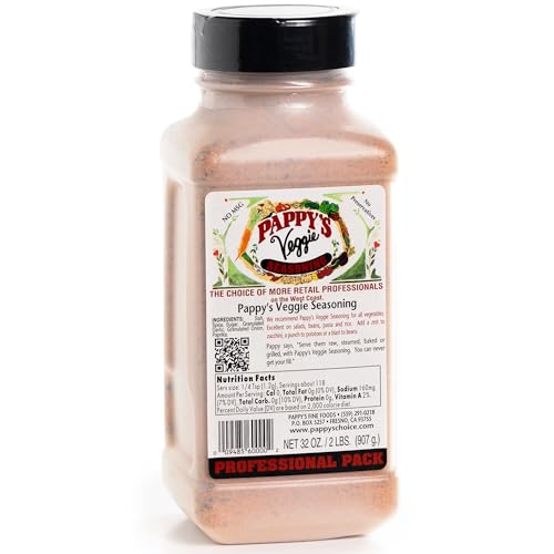 Pappy's Veggie Seasoning - Flavorful Spice Blend for Roasted Vegetables, Stir-Fries, Grilled Veggies, Salads, and Soups | Perfect for Enhancing All Plant-Based Dishes