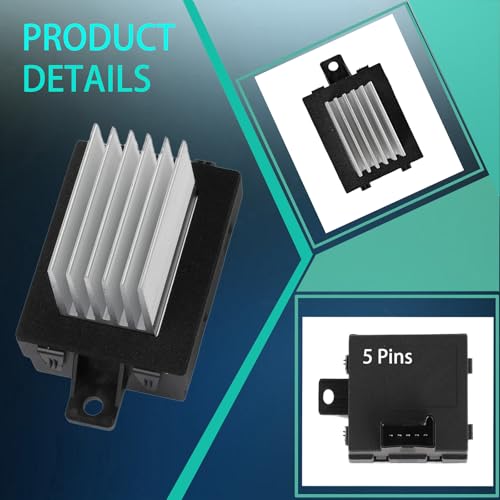 Image of HVAC Fan Blower Motor Resistor with Connector Wire Harness Compatible with 2010-2012 Ford Fusion Lincoln MKZ 2006 2010-2011 Mercury Milan Replace #:8E5Z19E624A 8E5Z19E624A