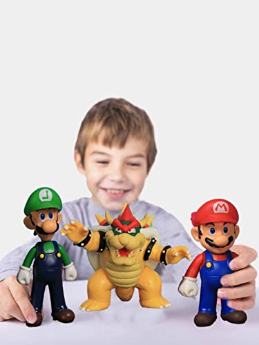 Luigi Action Figures Cake Topper 5.3 Inch Classic Luigi Toy Highly Detailed & Articulated Rare Collection For Collectors And Fans Birthday Gifts For Boys Kids Cq005 #TOP4