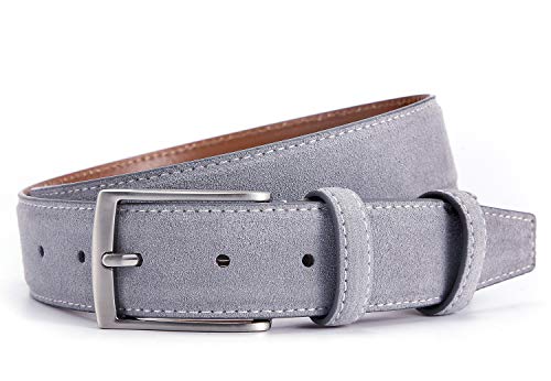 Thick Suede Genuine Leather Belt – Casual to Dress, Soft Texture2
