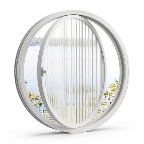 360 Rotating Round Window, Tempered Glass Porthole, Aluminum Frame