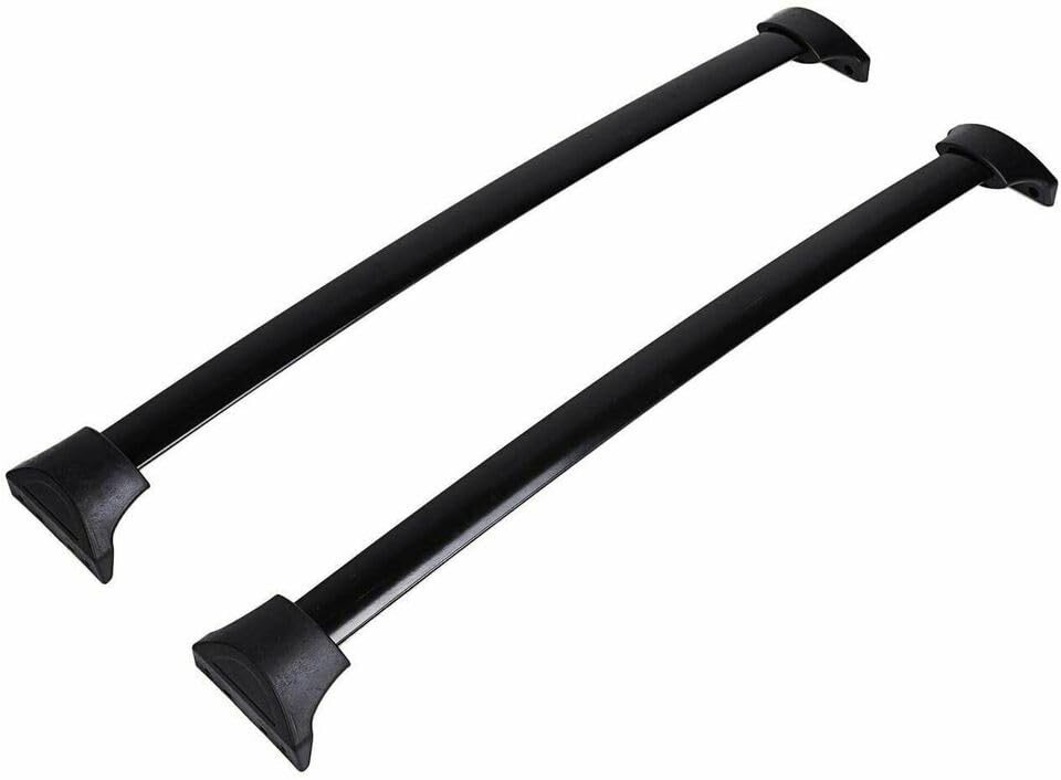 YHELI 4Pcs Fits for 2014-2021 Acura MDX Roof Side Rail Rack Cross Bars Crossbars Cargo, silver & black, nfbd38