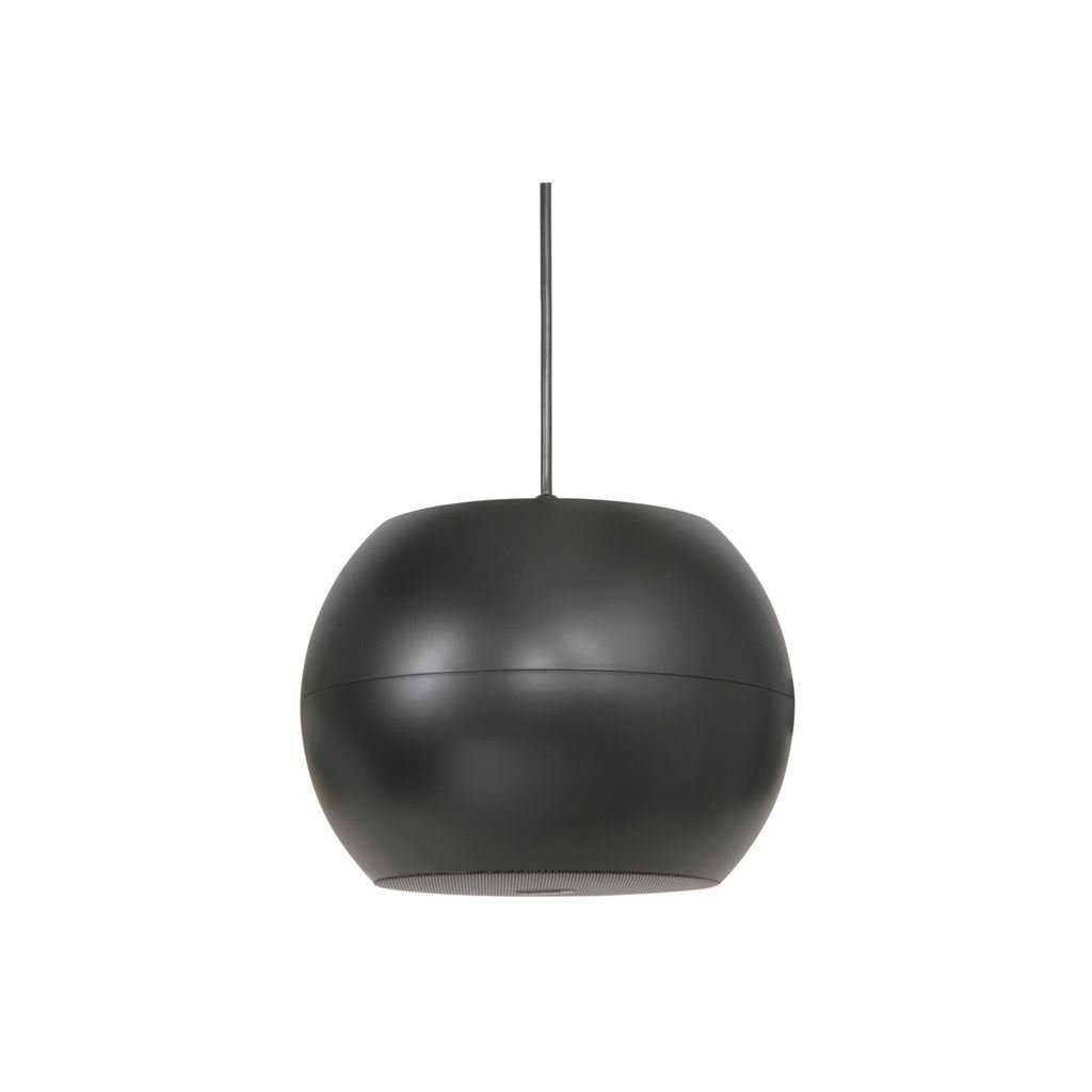 Wide Dispersion Spheroid 2-Way Pendant Speaker | Black 5"