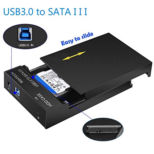 RSHTECH carcasa USB 3.0 a SATA para disco 3.5 pulg + Dock miniatura 4