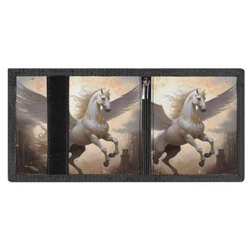 Flying Horse Trifold Wallet Slim Credit Card Holder for Women Men4