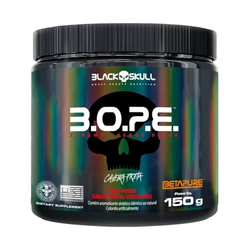 Pré Treino BOPE - Black Skull (150 G, Frutas vermelhas)