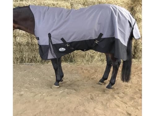 Couverture highneck 1200D HKM Glasgow pour les journées fraîches au paddock