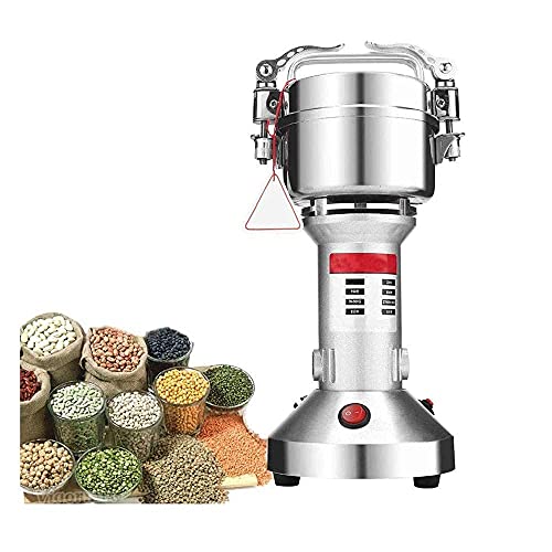 Trituradora de granos 150G Molinillo de molino de granos 70-300 Máquina de polvo de malla 28000 R/Min Pulverizador de polvo superfino para especias Hierbas Café Maíz Sésamo Soja Pescado Pimienta Med