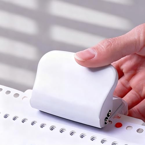 Máquina de encadernação de 6 furos para planejadores - Papel bran...