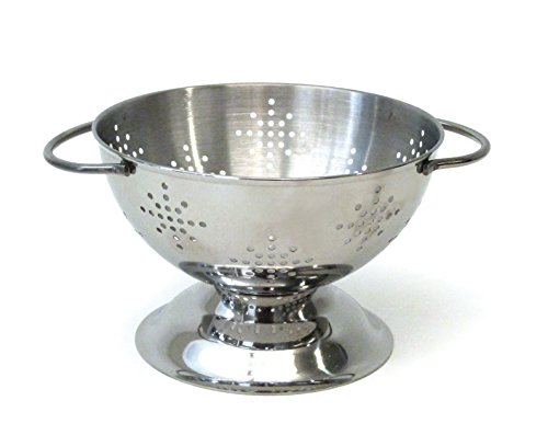 RSVP International Endurance Kitchen Collection Colander Strainer, Mini, Pierced Stainless Steel