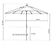 EliteShade USA 10-Year-Non-Fading 9Ft Market Umbrella Patio Umbrella Outdoor Table Umbrella with Ventilation, Sunflower Yellow