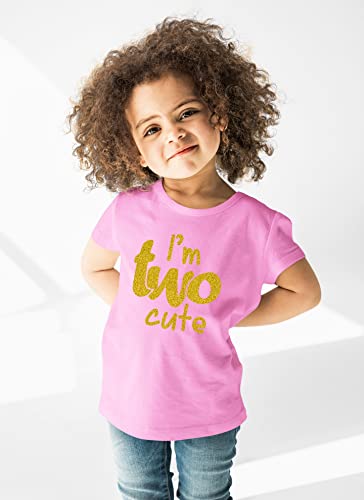 Image of 2nd Birthday Outfits for Toddler Girls im Two Cute Shirt Girl 2 Years Old Second Birthday