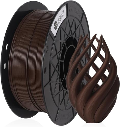CCTREE PLA PRO (PLA+) Filament 1.75mm, 3D Printer Tougher and Stronger PLA Plus Filament, Dimensional Accuracy +/- 0.03mm, 1kg Spool(2.2lbs), Fits for Most FDM 3D Printers, Dark Brown