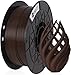 CCTREE 3D Printer PLA Filament 1.75MM Accuracy +/- 0.03 mm 1kg Spool (2.2lbs) for Creality CR-10S, Brown