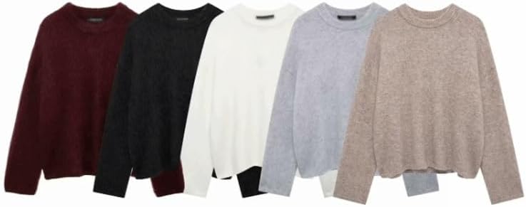 Women's Streetwear Round Neck Polyester Fiber Outdoor Sweater