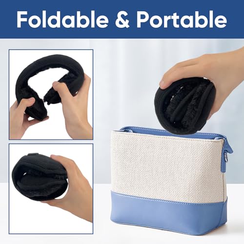 aroma season heated ear muffs for winter 1000 mah rechargable fleece ear warmers ear covers for cold weather warm gifts for women men kids