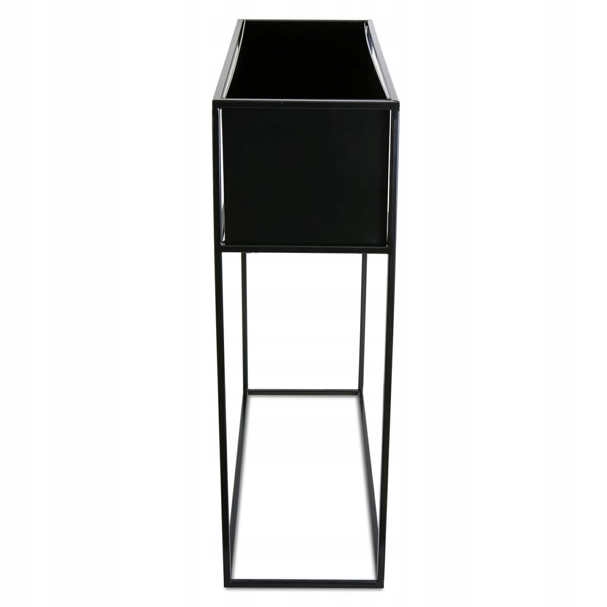 Kwietnik nowoczesny skrzynia 70 cm loft czarny