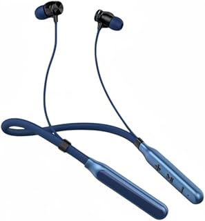 Wireless Magnetic Neckband Earphones Bluetooth Headset with Mic | HD Sound, Deep Bass, Noise Isolation, Long Battery Life... Price In India