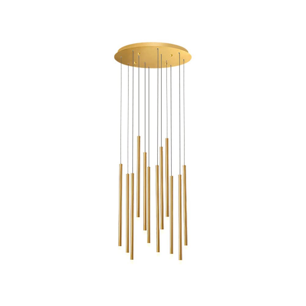 Escalier en colimaçon sublimé par un lustre 12 lumières moderne LED - 7