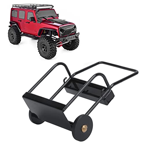Jiawu Simulation Tool Cart, Compact Aluminum Alloy Simulation Rc Trolley Cart With Iron Chain For 1/10 Remote Control Car Decoration #TOP2