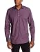 John Henry Men's Long Sleeve Heather Solid Woven Short