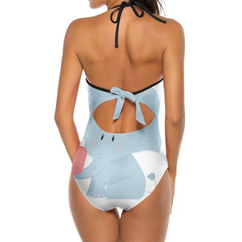 Maillot de bain une pièce avec motif unique Eléphant - 2