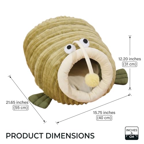 Panier mignon pour chat d'intérieur petit chien lit cachette poisson nid chaud - 3