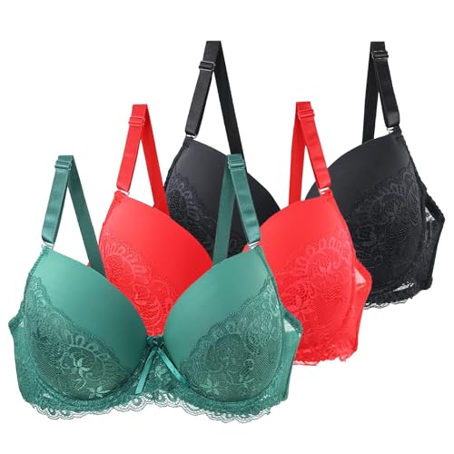 Uwdiohq Ofertas del Dia de Hoy Sujetadores Sin Tirantes Tallas Grandes Sujetador Mujer Copa C Reductor con Aros 100D Relleno Push Up Top De Algodon Talla S Camisetas Senora Dolor Espalda Sosten