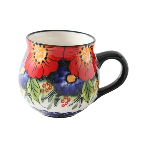 ALMA Ceramic Coffee Mug - Jungle Floral Design