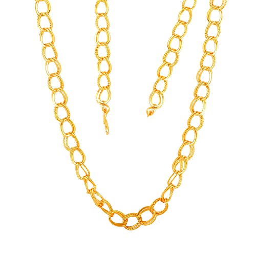 Golden Necklace Hip Hop Silver Thick Big Broad Sachin Chains Micro Plated