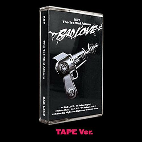 SHINEE KEY BAD LOVE 1st Mini Album CASSETTE TAPE Ver. 1ea Tape+1ea FOLDED POSTER+1ea Lyrics Paper
