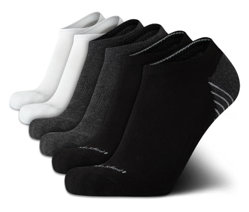 Calvin Klein Mens No Show Socks - 6 Pack Lightweight Cushioned Low Cut Socks for Sneakers, Loafers, Boat Shoes (Size: 7-12)