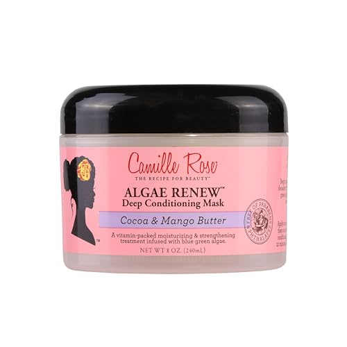 Camille Rose Algae Renew Deep Conditioning Wash Out Hair Mask, Nourish and Strengthen, Cocoa and Mango Butter, 240 ml (Pack of 1)