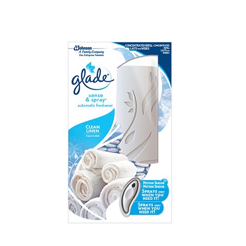 JOHNSON Ambientador de Pulverizaci&Oacuten, Pl&Aacutestico, Blanco, 5.8 x 9.3 x 16.3 cm