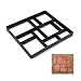 Produktbild RLF LF DIY Garten Gehweg Pflastersteine Kunststoff Gießformen, Pflasterung Pflaster Beton Sprungbrett Gießform Schimmel, Manuell Pflasterung Zement Backstein Formen zum Patio-Dekor 45 * 40 * 4 cm