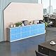 MECOLOR Schließfach für Mitarbeiter, Metallspind für Büro, Fitnessstudio-Schließfächer, abschließbares Stahl-Schließfach für zu Hause … (4D, blau)
